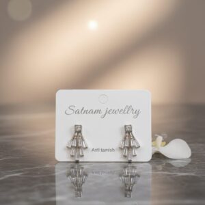 Crystal Square Cascade Earrings