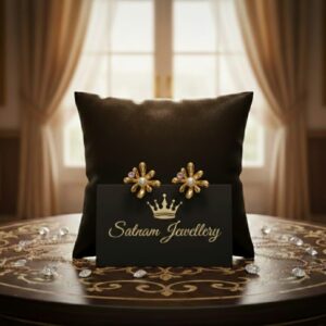 Golden Blossom Radiance Earrings