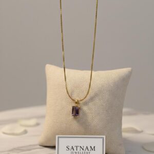 Lavender Luxe Rectangular Pendant