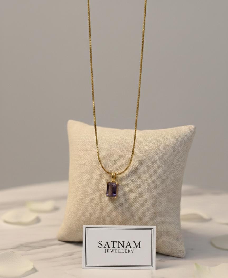 Lavender Luxe Rectangular Pendant